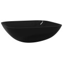 vidaXL Servant glass 42x42x14 cm svart