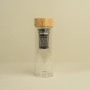 Mido Matcha Shakerflaske – 400ml Glassflaske med Bambuslokk for Matcha