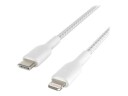 Belkin Boost Charge 1m USB-C til Lightning-kabel Hvit MFi