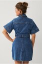 Ellos Collection   Denimkjole Fig   Blå