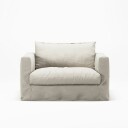 Le Grand Air Nou Love Seat Lin Creamy White