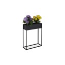 Blomsterstativ i sort metall