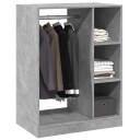  Garderobe betonggrå 77x48x102 cm konstruert tre