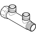 Mepla fordelerrør med 2 grenrør 3/4" x 3/4"