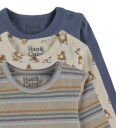Hust and Claire Body I/e   3 pack   HCBertram Play   Beige Meler   Hust and Claire   74   Langermet Body Blå Brun Marineblå