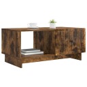  Kaffebord Røkt Eik 90 x 50 x 40 cm Konstruert tre