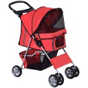 Red Dog Stroller Buggy Lett Og Sammenleggbar