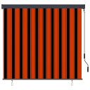 vidaXL Utendørs rullegardin 160x250 cm oransje og brun