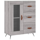 vidaXL Skjenk grå sonoma 69,5x34x90 cm konstruert tre