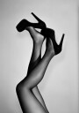 Elegant High Heel Legs Plakat / 70x100
