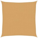 vidaXL Solseil 160 g/m² firkantet sand 2x2 m HDPE