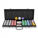 Malatec Pokersett med 500 Jetoner i Koffert for Texas Hold'em