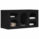  TV skap Svart 80 x 35 x 40 cm Konstruert tre