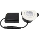 Nordtronic Low Profile Flexible G2 Ø75 3000K driver rund mat hvid inden og udendørs brug