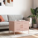  Salongbord rosa 68x50x50,5 cm kaldvalset stål 843031