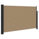  Uttrekkbar sidemarkise gråbrun 120x300 cm 4004289