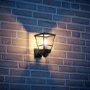 L 10 S utendørs vegglampe med sensor, svart, E27, IP44 – STEINEL - Plast - Med en lyskilde