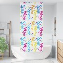  Dusjrullgardin 110x240 cm Stoff Bredde 106 cm