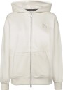 FILA Limana Loose 2 Way Zip Hoodie Jacket   EGRET   XS