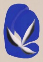 Liquid cobalt blue abstraction 02 Plakat Plakat / 70x100cm