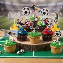 Dekora Kakepynt Fotball 16 Deler