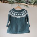 Strikkekjole Vinternatt m/nisselue - garnpakke i Bluum Pure Eco Baby Wool