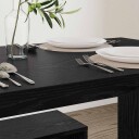  Spisestuesett 2 pcs Svart eik 97 x 47 x 75 cm Konstruert tre