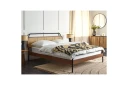 Dubbelsäng Beliani Boussicourt med lamellram 140x200 cm 160x200 -