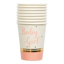 8 stk Baby Girl Papirkopper