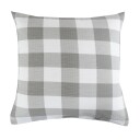 By Night Putetrekk - 60x63 cm - Krepp - Check grey - 100% bomull - By Night
