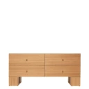 Ferm Living Kuben kommode 2x2   Natural Oak Finer