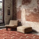 Ryetepper   Leknes Hand Woven Wool Shaggy terrakotta Størrelse: 200 x 290 cm
