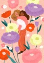 Joyful Floral Embrace Plakat / 70x100