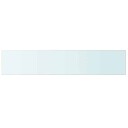 vidaXL Hyllepanel klart glass 100x20 cm