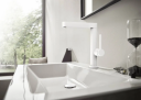 Hansgrohe Finoris Servantbatteri 230 Med svingtut, m/bunnventil, Hvit Matt