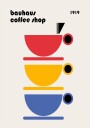 Bauhaus Coffee Minimalist Plakat Plakat / 40x50cm
