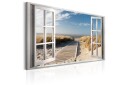 Tavle Window: View Of The Beach 120X80 Artgeist sp. z o. o.