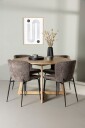 Venture Home   Spisegruppe Yadikon med 4 stk stoler Modesto   Brun