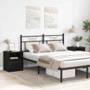  Nattbord 2 stk Svart Eik 40x40x50 cm Laget av tre