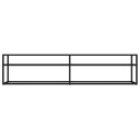 vidaXL TV-benk gjennomsiktig 180x40x40,5 cm herdet glass