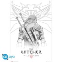 The Witcher Plakat Geralt Sketched - 91,5 x 61 cm
