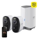 Baseus N1 2K Utendørskamera Set Hvit 071439