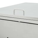 vidaXL Søppeldunkskur trippel 240 L rustfritt stål