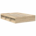 vidaXL Sengeramme sonoma eik 135x190 cm 8721012158665