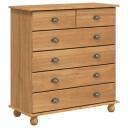  Skap med skuffer Brun 91 x 40 x 95.5 cm Massivt furutre