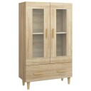  Highboard sonoma eik 70x31x115 cm konstruert tre