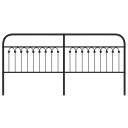  Sengegavl i metall svart 193 cm 8721102645266