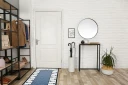 Tulpan Flatvevd Teppe 80x150 cm - Blå