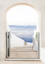 Santorini Greece Staircase Plakat Plakat / 50x70cm
