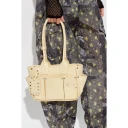 Ganni Dame Vesker Beige ONE SIZE,